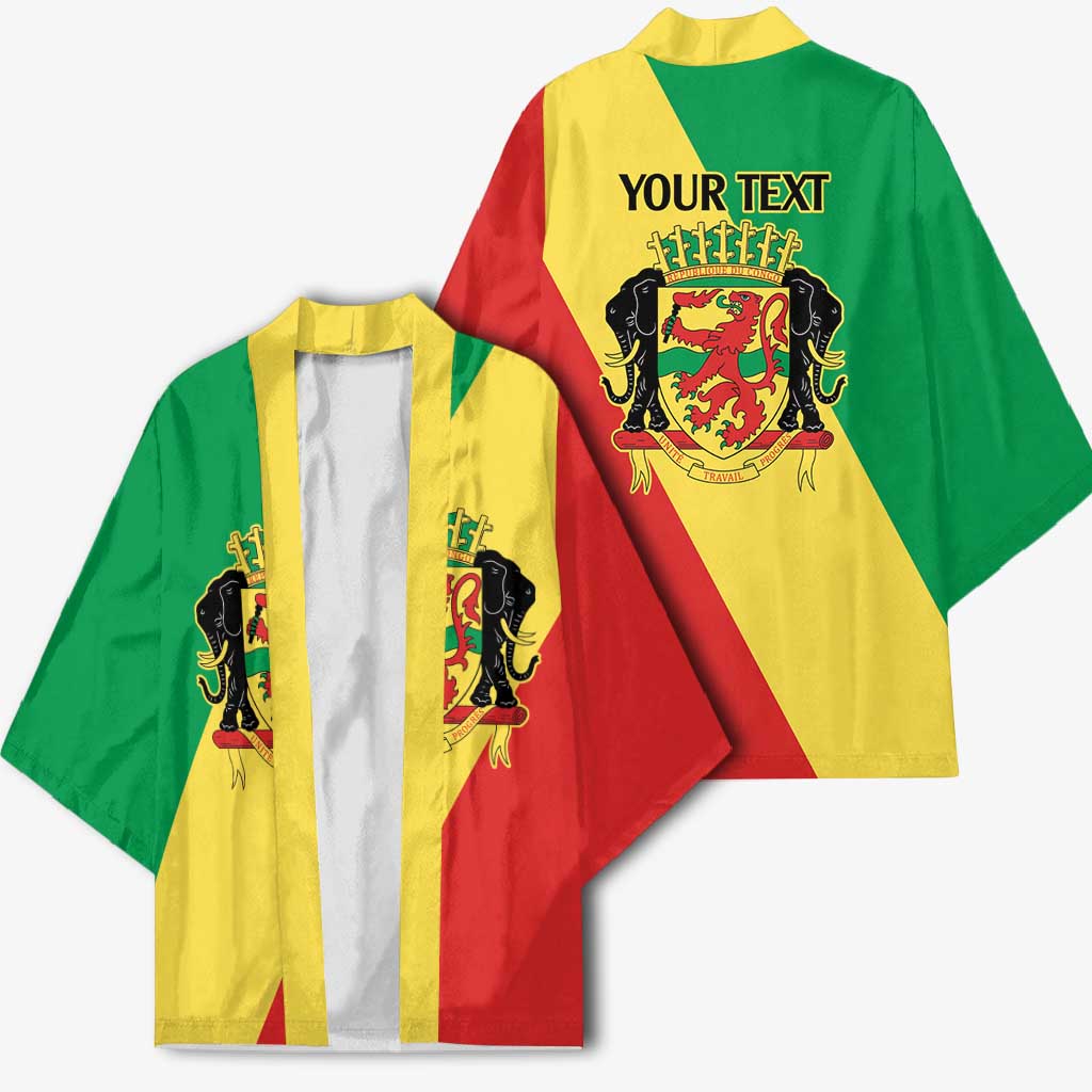 Republic of The Congo Personalized Kimono Simple Flag Style