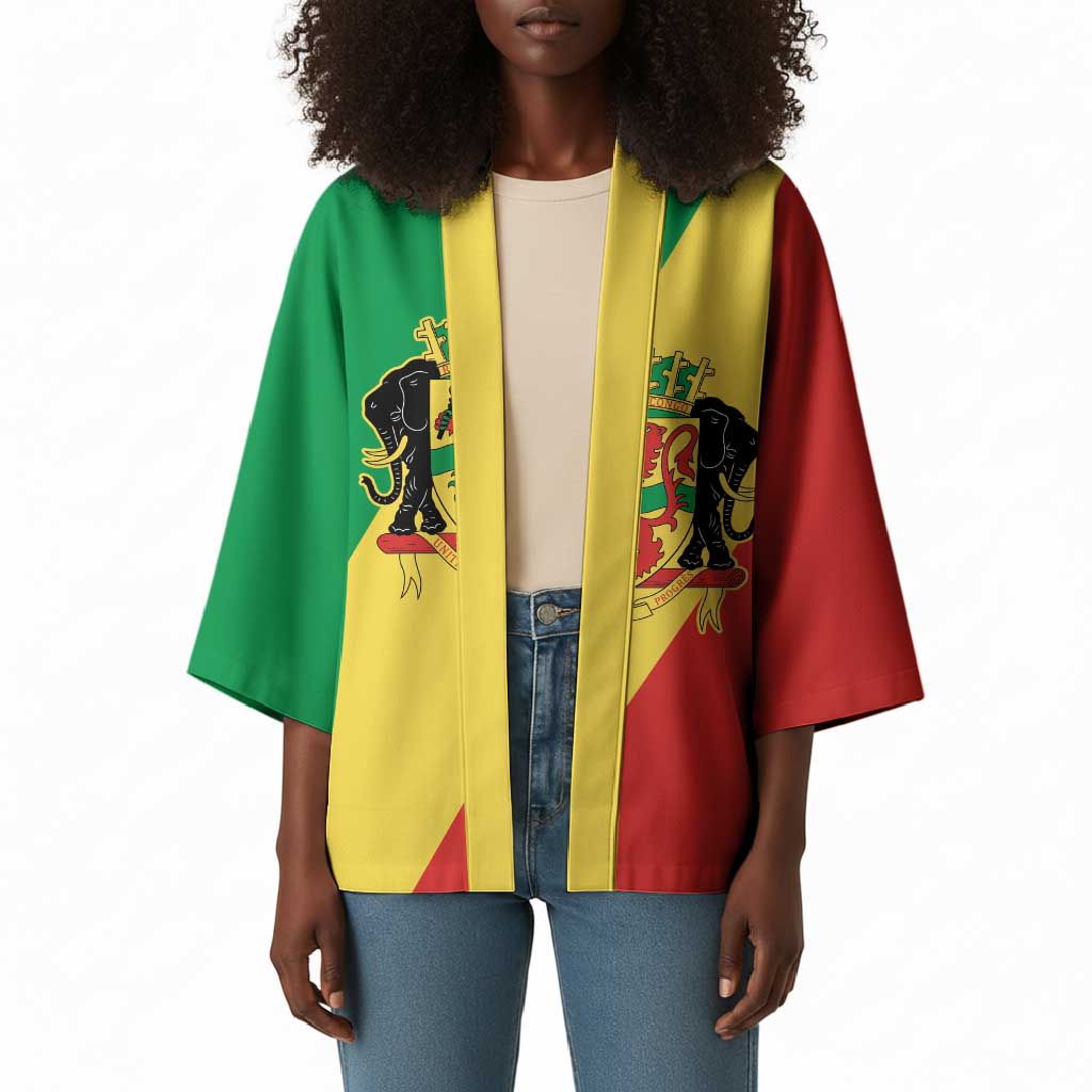 Republic of The Congo Personalized Kimono Simple Flag Style