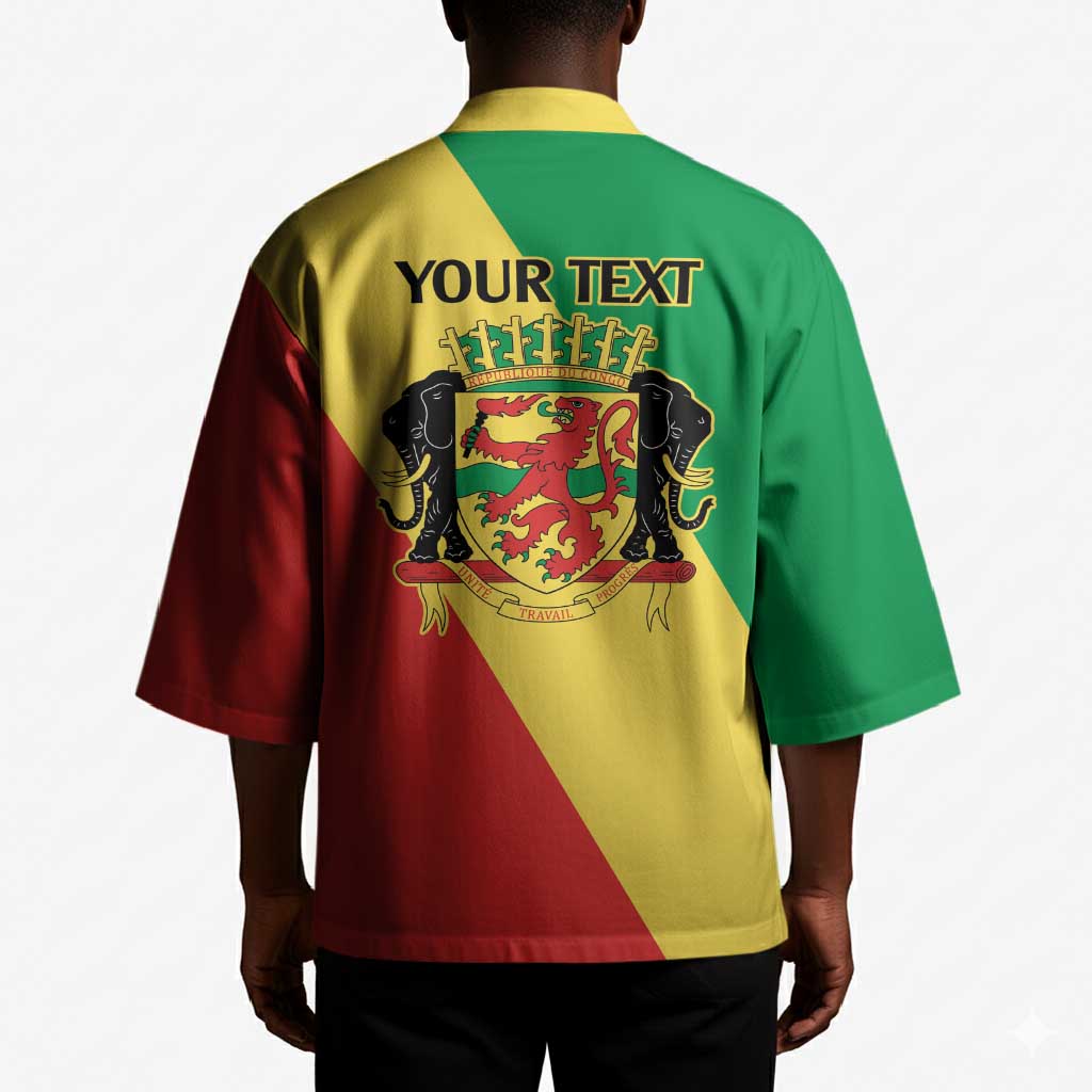 Republic of The Congo Personalized Kimono Simple Flag Style