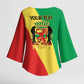 Republic of The Congo Personalized Kimono Sleeve Blouse Simple Flag Style