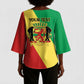 Republic of The Congo Personalized Kimono Sleeve Blouse Simple Flag Style