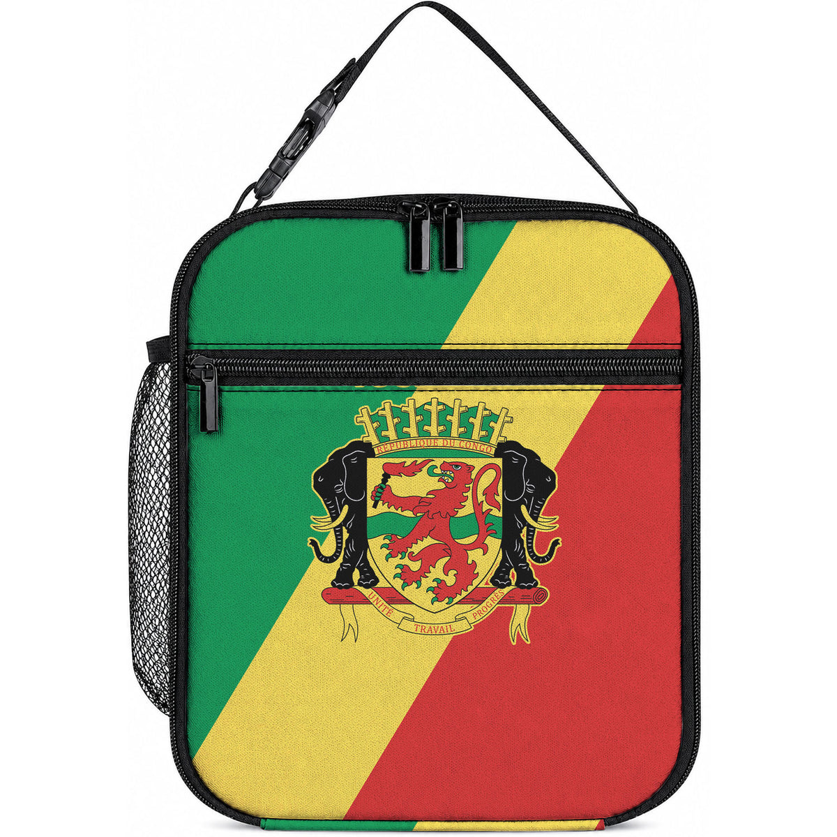 Republic of The Congo Personalized Lunch Bag Simple Flag Style