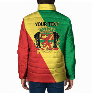 Republic of The Congo Personalized Padded Jacket Simple Flag Style