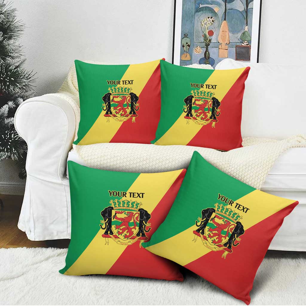 Republic of The Congo Personalized Pillow Cover Simple Flag Style