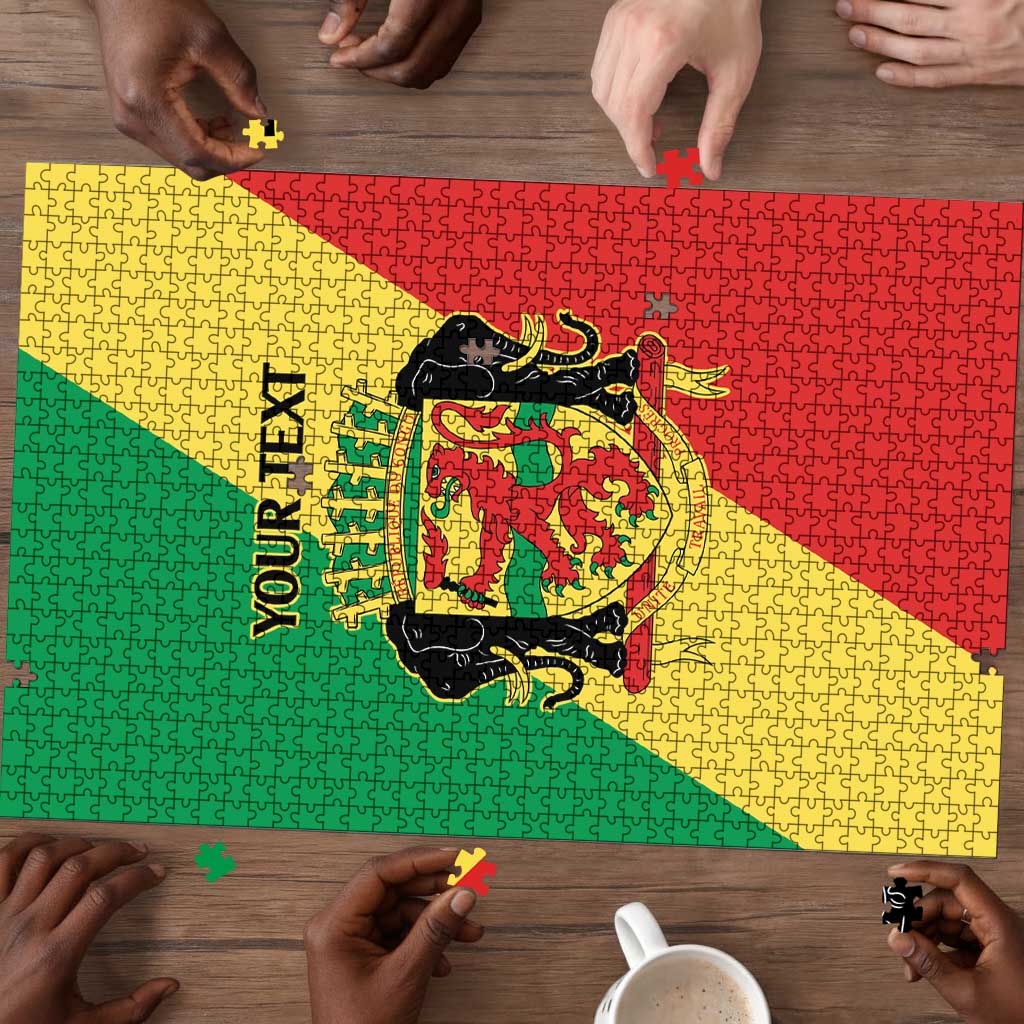 Republic of The Congo Personalized Puzzle Simple Flag Style