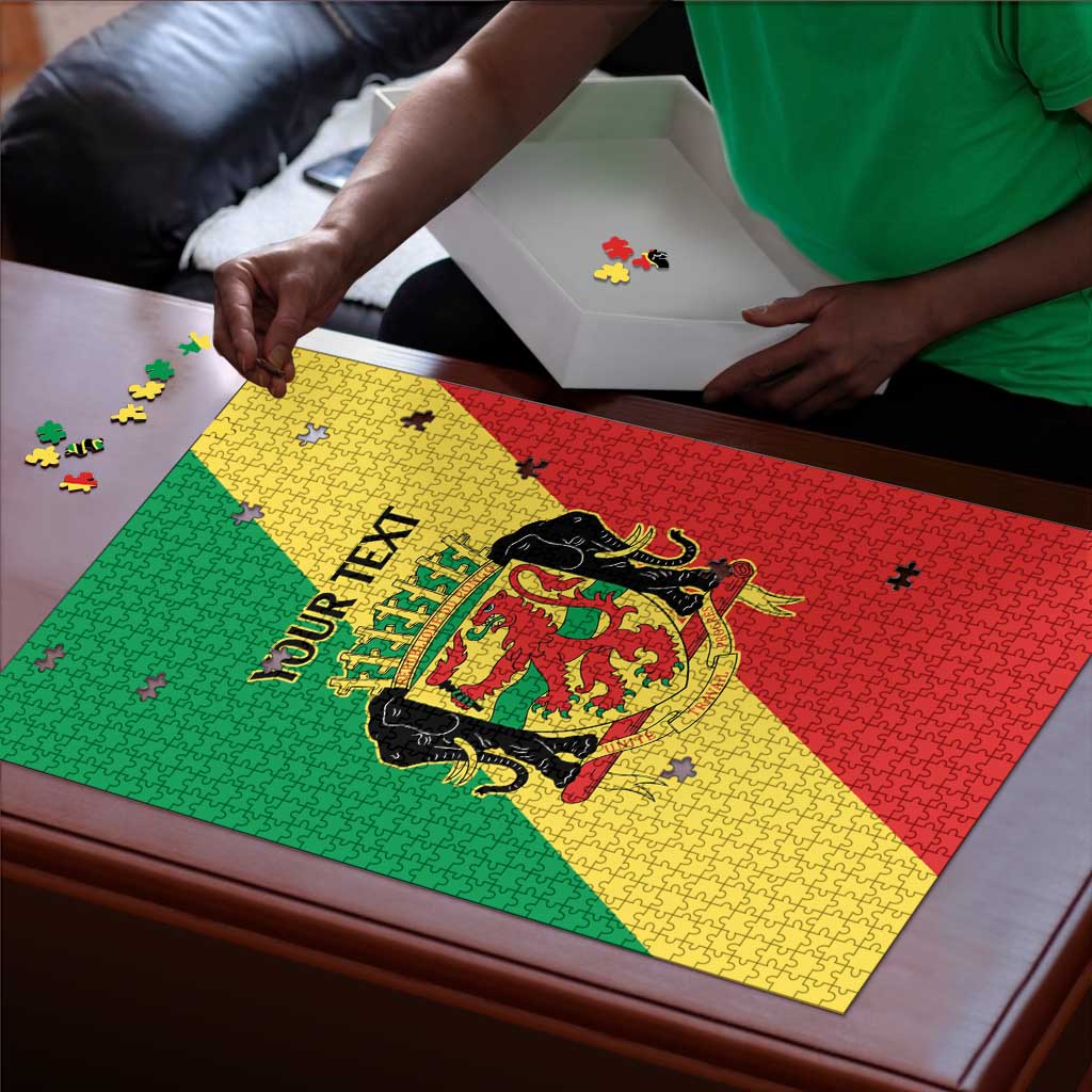 Republic of The Congo Personalized Puzzle Simple Flag Style