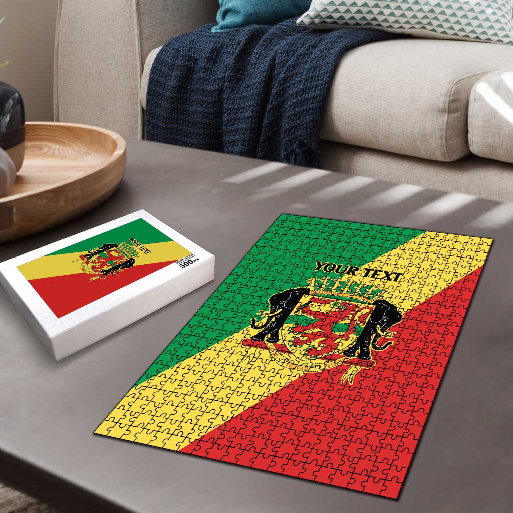 Republic of The Congo Personalized Puzzle Simple Flag Style