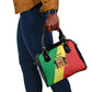 Republic of The Congo Personalized Shoulder Handbag Simple Flag Style - African Pride