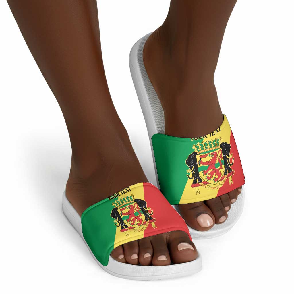 Republic of The Congo Personalized Slide Sandals Simple Flag Style