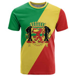 Republic of The Congo Personalized T shirt Simple Flag Style - African Pride