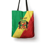 Republic of The Congo Personalized Tote Bag Simple Flag Style