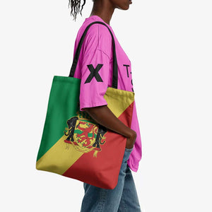 Republic of The Congo Personalized Tote Bag Simple Flag Style