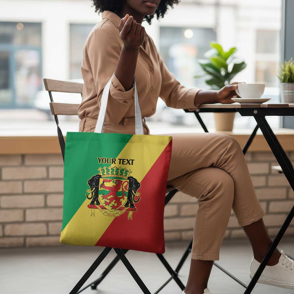 Republic of The Congo Personalized Tote Bag Simple Flag Style