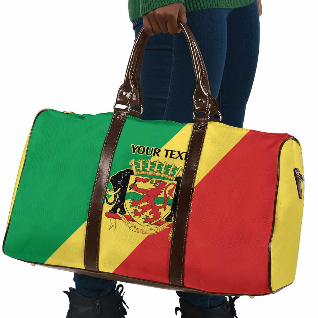 Republic of The Congo Personalized Travel Bag Simple Flag Style