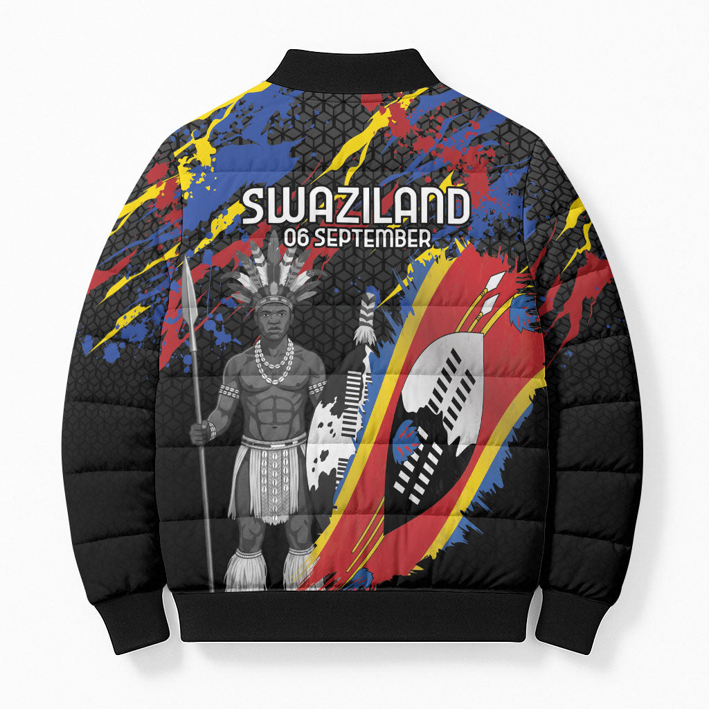 Swaziland Eswatini Somhlolo Day Bomber Puffer Jacket Independence Day