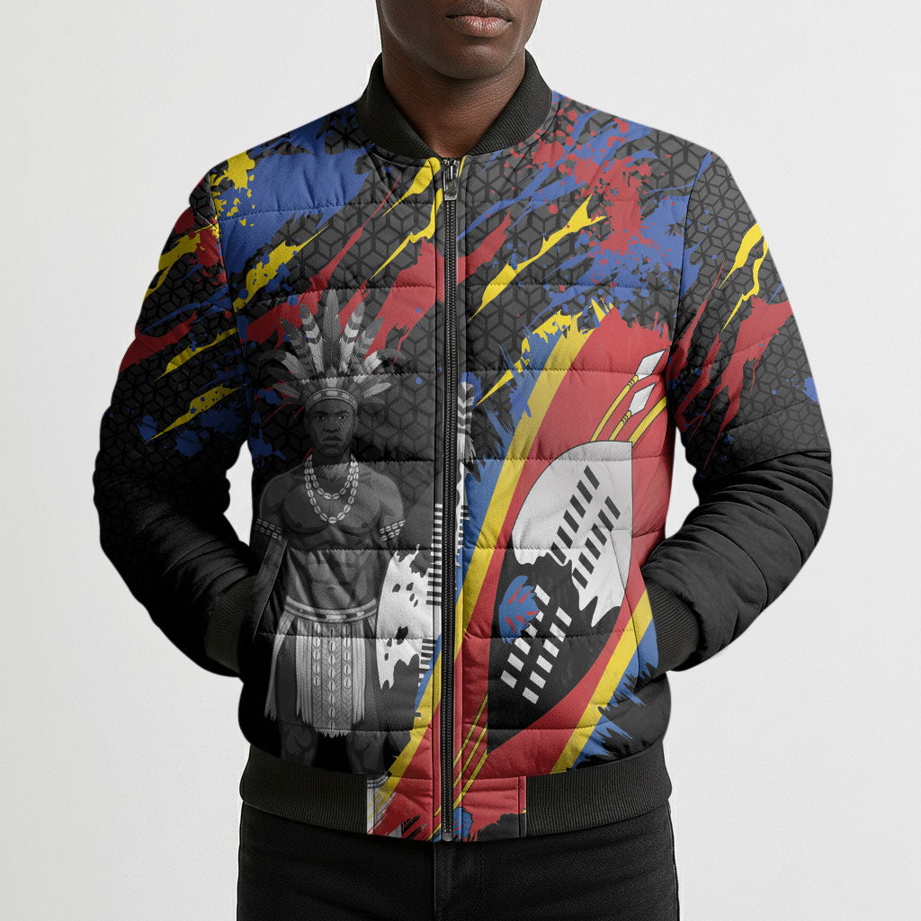 Swaziland Eswatini Somhlolo Day Bomber Puffer Jacket Independence Day