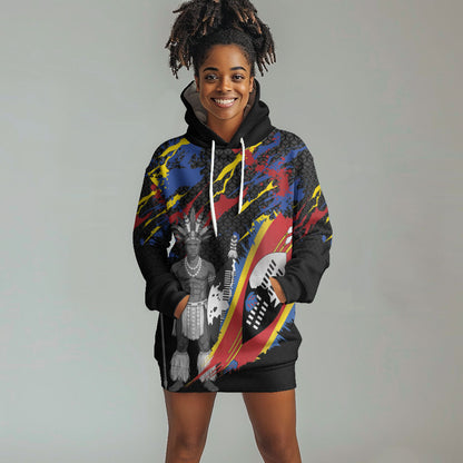 Swaziland Eswatini Somhlolo Day Hoodie Dress Independence Day