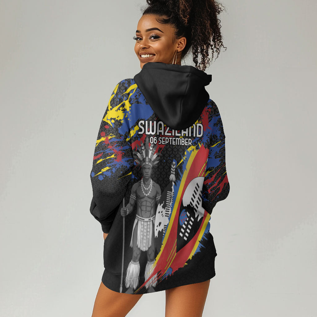 Swaziland Eswatini Somhlolo Day Hoodie Dress Independence Day