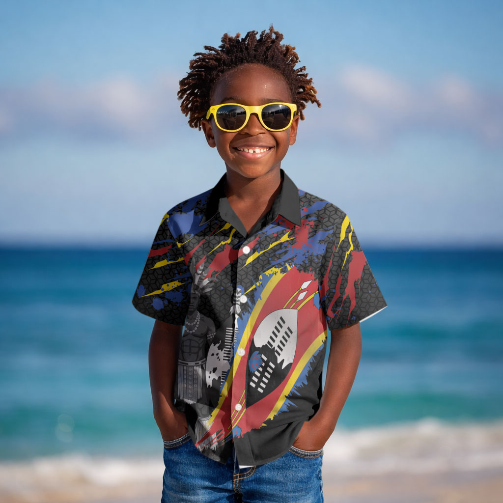 Swaziland Eswatini Somhlolo Day Kid Hawaiian Shirt Independence Day