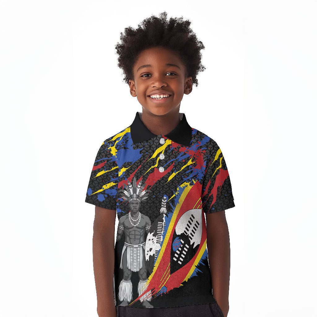 Swaziland Eswatini Somhlolo Day Kid Polo Shirt Independence Day