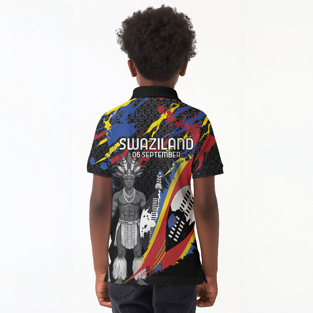 Swaziland Eswatini Somhlolo Day Kid Polo Shirt Independence Day