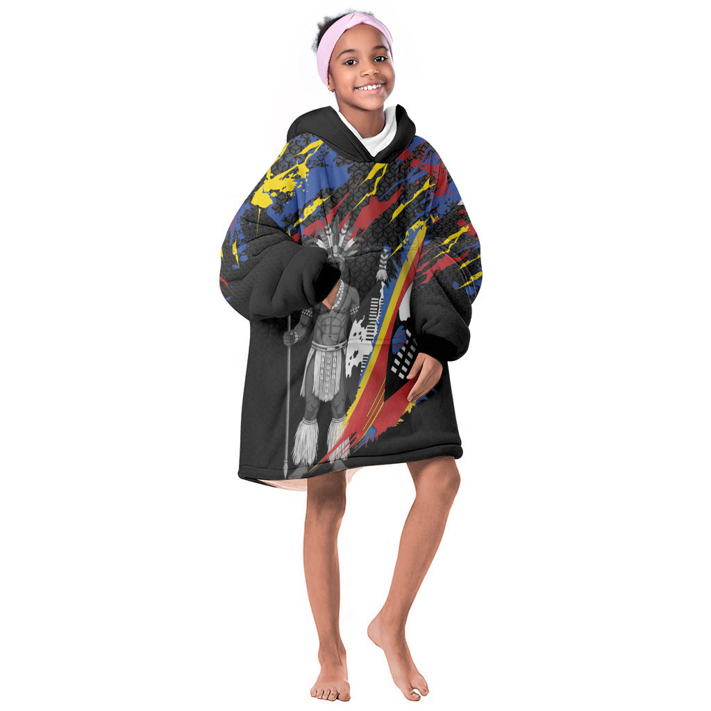 Swaziland Eswatini Somhlolo Day Kid Wearable Blanket Hoodie Independence Day