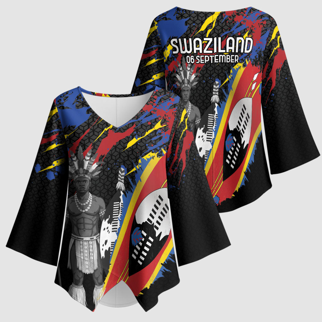 Swaziland Eswatini Somhlolo Day Kimono Sleeve Blouse Independence Day