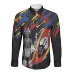 Swaziland Eswatini Somhlolo Day Long Sleeve Button Shirt Independence Day