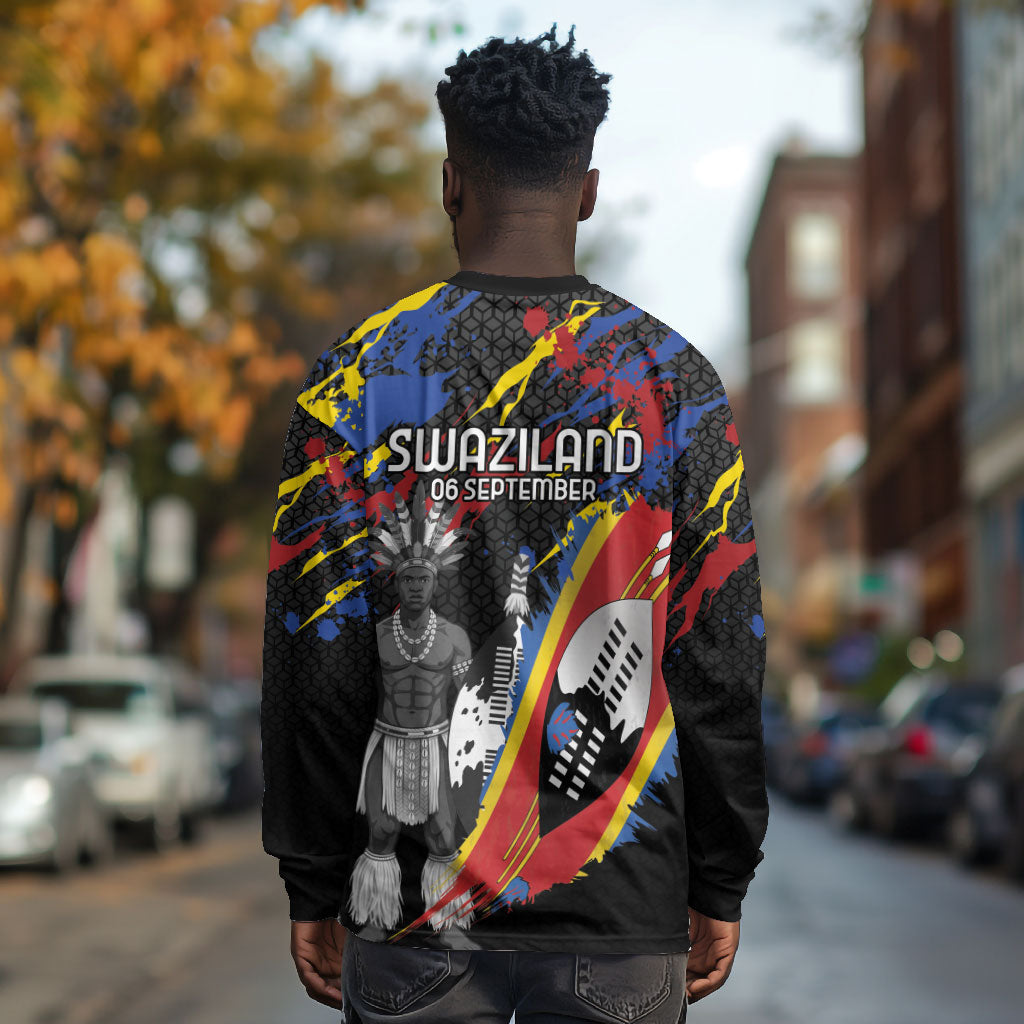 Swaziland Eswatini Somhlolo Day Long Sleeve Shirt Independence Day