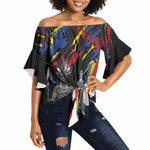 Swaziland Eswatini Somhlolo Day Off Shoulder Wrap Waist Top Independence Day