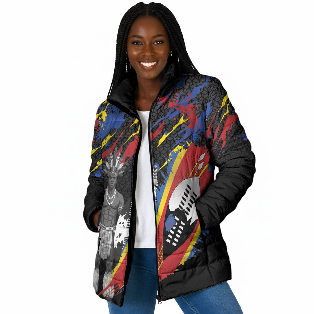 Swaziland Eswatini Somhlolo Day Padded Jacket Independence Day