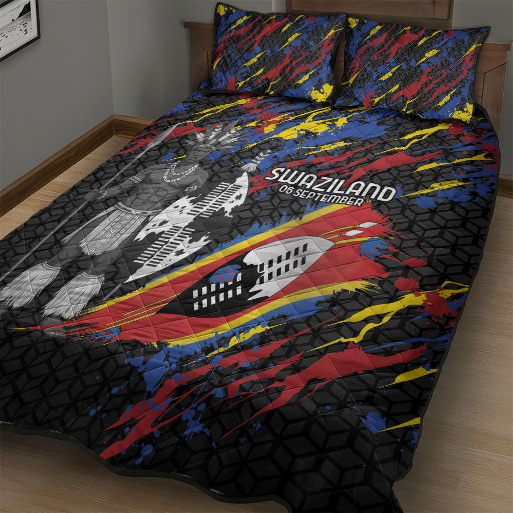 Swaziland Eswatini Somhlolo Day Quilt Bed Set Independence Day