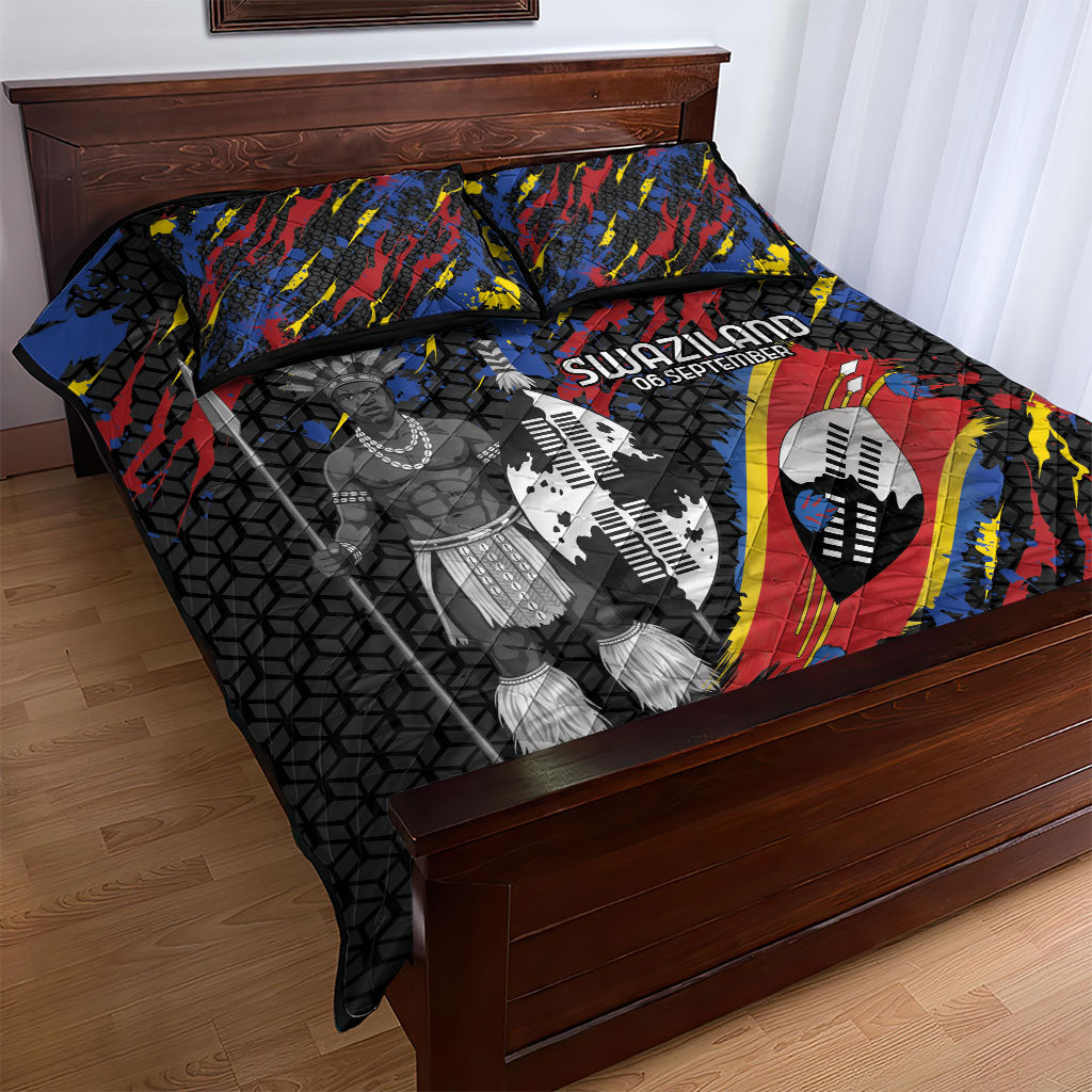 Swaziland Eswatini Somhlolo Day Quilt Bed Set Independence Day