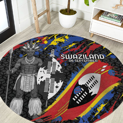 Swaziland Eswatini Somhlolo Day Round Carpet Independence Day