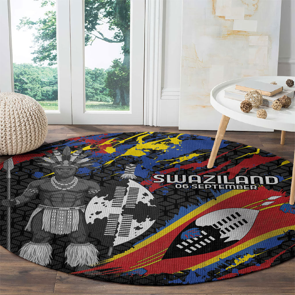 Swaziland Eswatini Somhlolo Day Round Carpet Independence Day