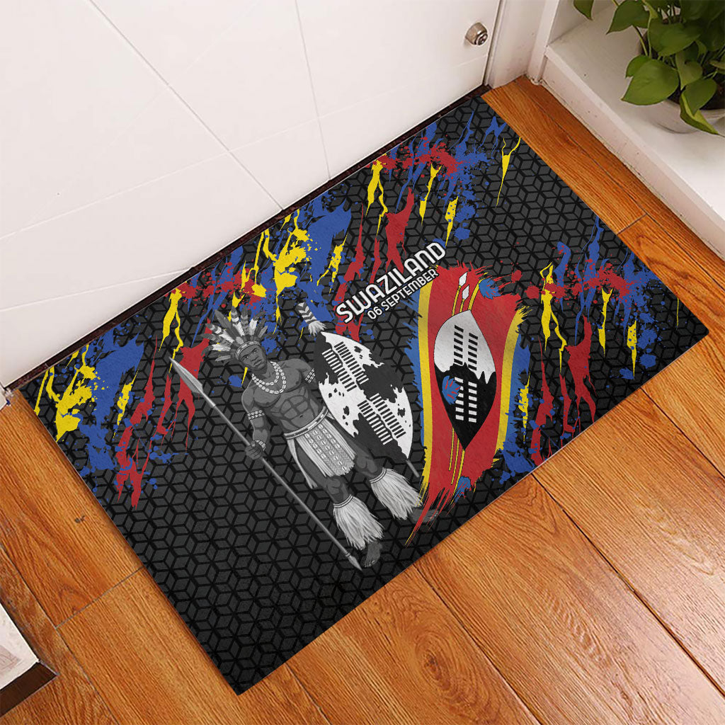 Swaziland Eswatini Somhlolo Day Rubber Doormat Independence Day