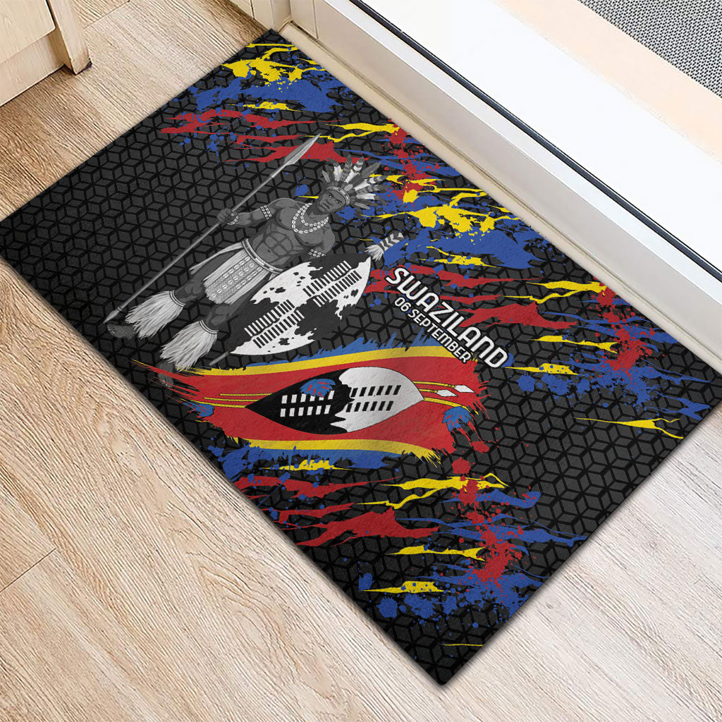 Swaziland Eswatini Somhlolo Day Rubber Doormat Independence Day