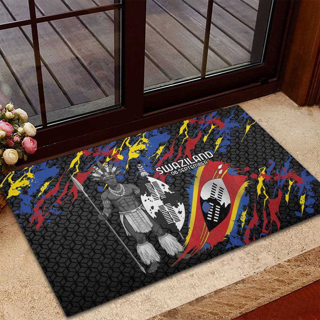 Swaziland Eswatini Somhlolo Day Rubber Doormat Independence Day