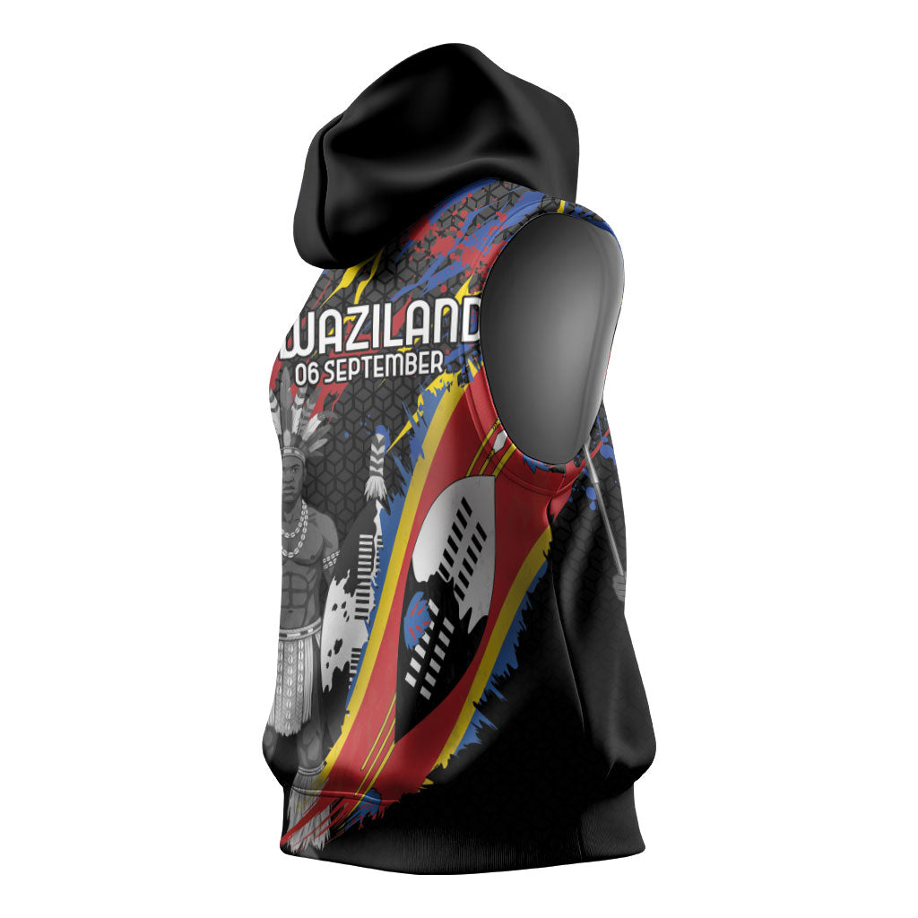 Swaziland Eswatini Somhlolo Day Sleeveless Hoodie Independence Day