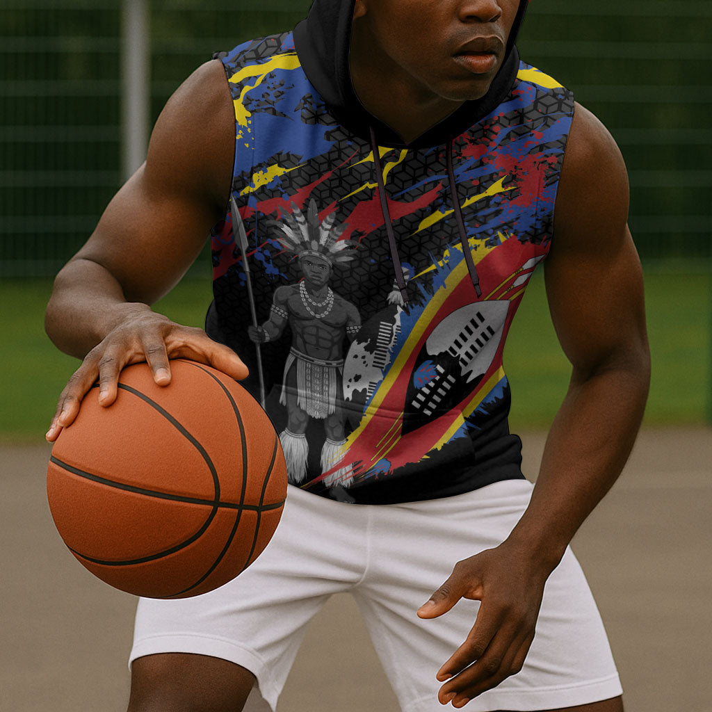 Swaziland Eswatini Somhlolo Day Sleeveless Hoodie Independence Day