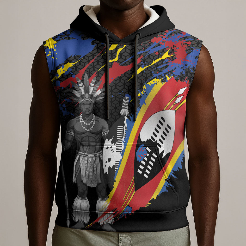 Swaziland Eswatini Somhlolo Day Sleeveless Hoodie Independence Day