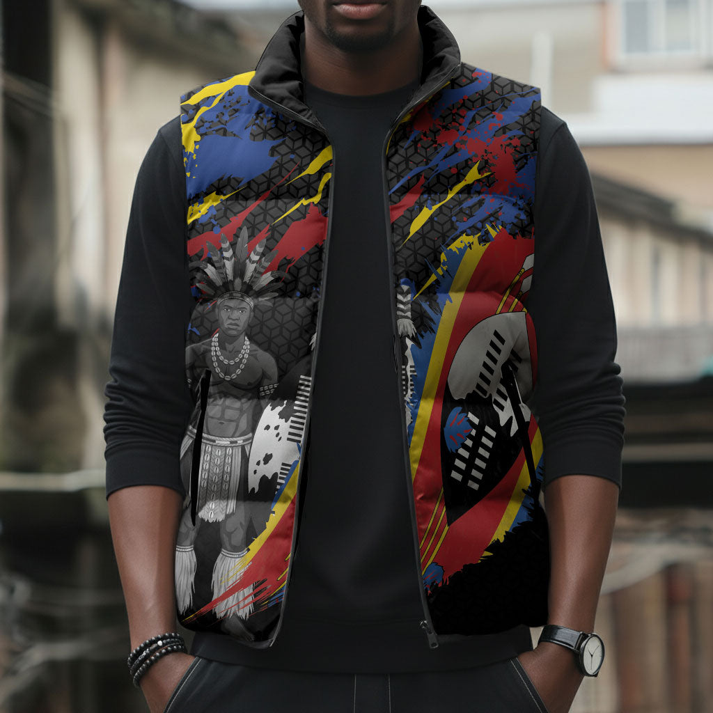Swaziland Eswatini Somhlolo Day Sleeveless Puffer Jacket Independence Day