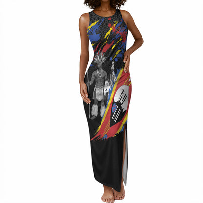 Swaziland Eswatini Somhlolo Day Tank Maxi Dress Independence Day