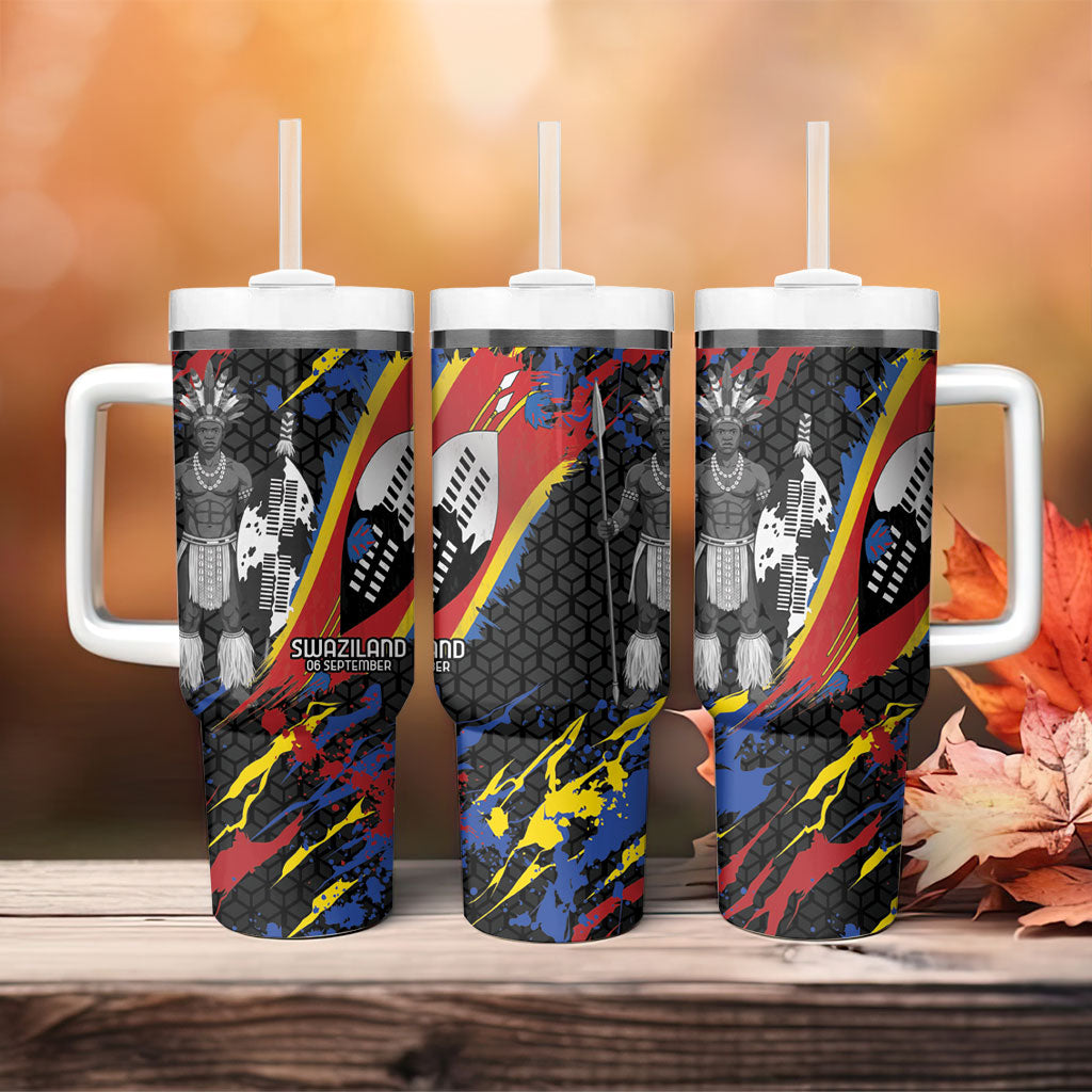 Swaziland Eswatini Somhlolo Day Tumbler With Handle Independence Day