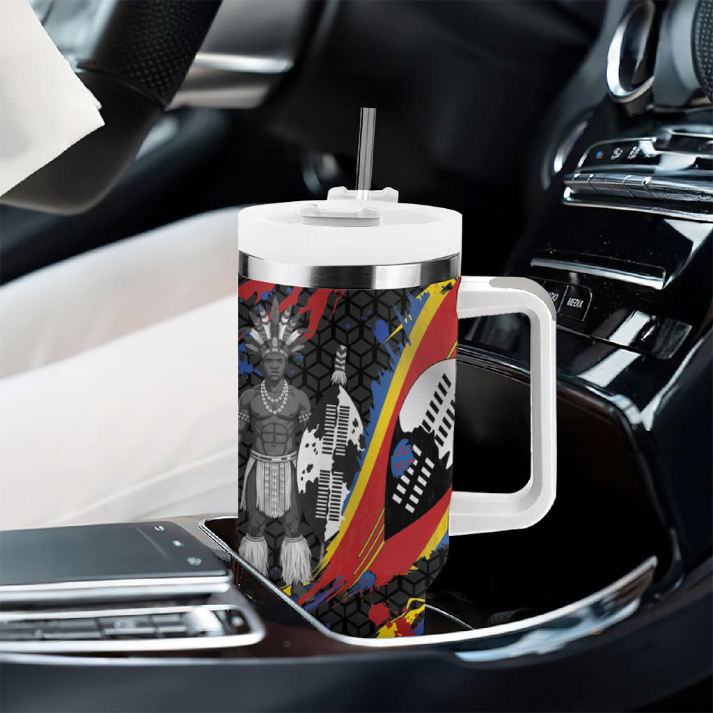 Swaziland Eswatini Somhlolo Day Tumbler With Handle Independence Day