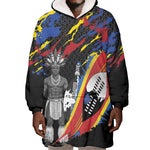 Swaziland Eswatini Somhlolo Day Wearable Blanket Hoodie Independence Day