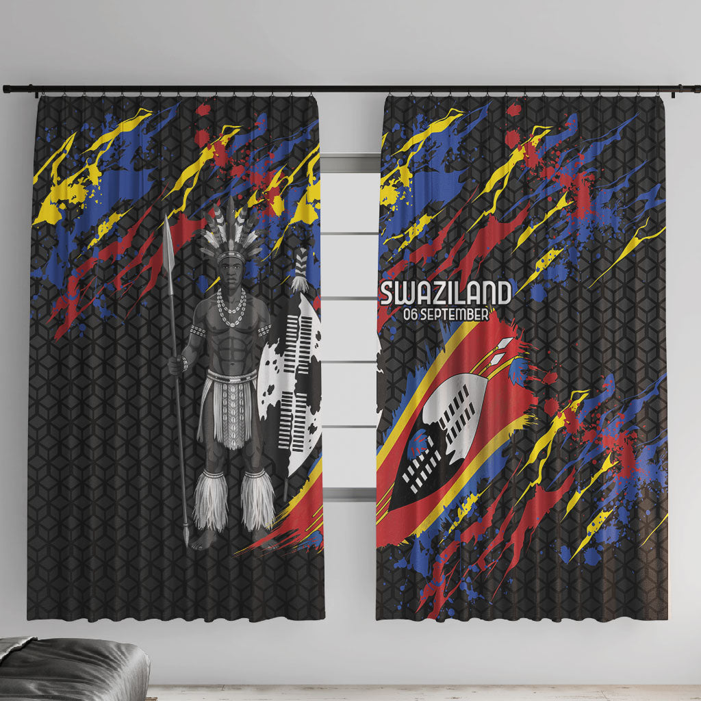 Swaziland Eswatini Somhlolo Day Window Curtain Independence Day