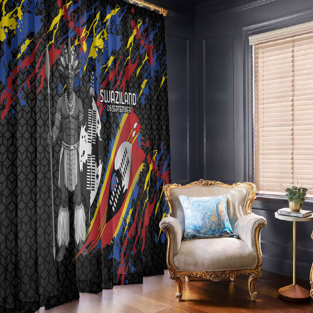 Swaziland Eswatini Somhlolo Day Window Curtain Independence Day