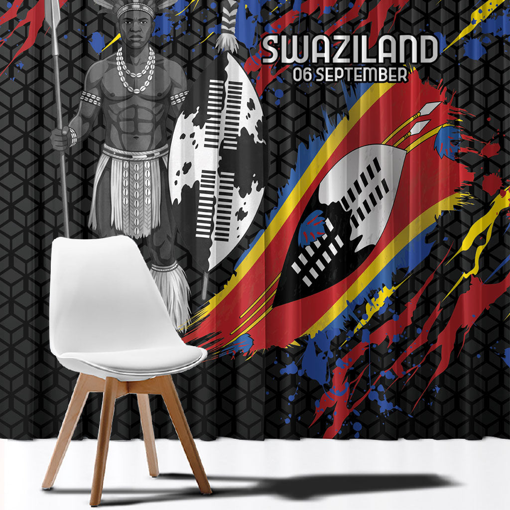 Swaziland Eswatini Somhlolo Day Window Curtain Independence Day