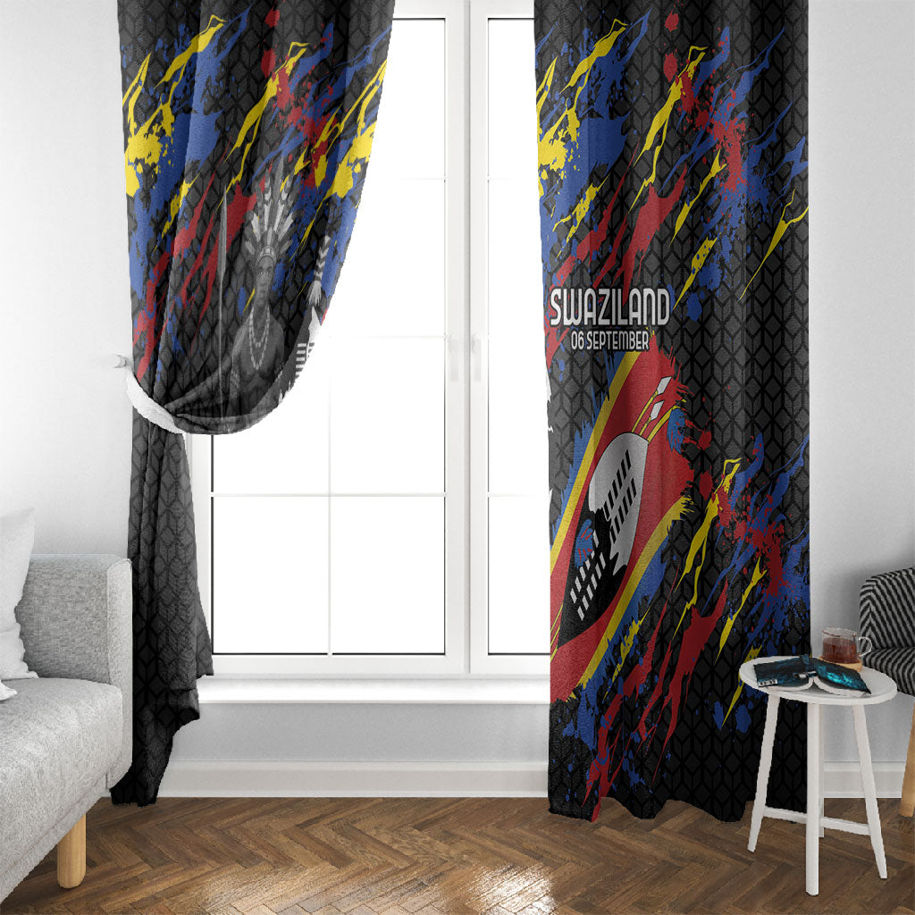 Swaziland Eswatini Somhlolo Day Window Curtain Independence Day